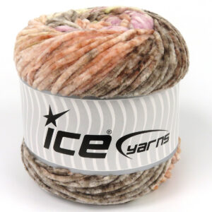 2x150gr Chenille Splash Salmon Shades, Brown Shades, Lilac Shades