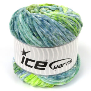2x150gr Chenille Splash Blue Shades, Green Shades