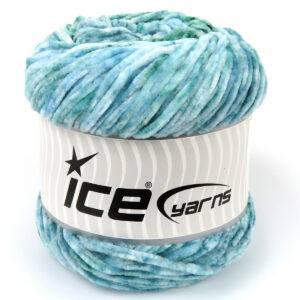 2x150gr Chenille Splash Green Shades, Blue Shades