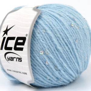 4x50gr Alpaca Paillette Baby Blue