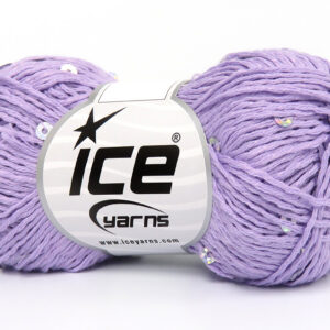 6x50gr Natural Cotton Light Paillette Lilac