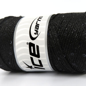 2x200gr Macrame Glitz Paillette Black