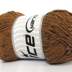 3x100gr Natural Cotton Paillette Brown