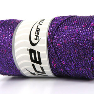 2x200gr Macrame Glitz Paillette Purple