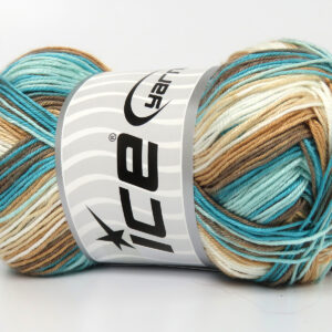 4x100gr Biscuit Turquoise Shades, Camel Shades, White