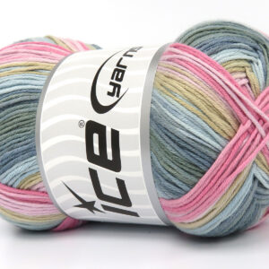4x100gr Cotton Magic Grey Shades, Pink Shades, Blue Shades, Light Camel