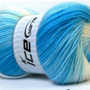 4x100gr Baby Batik Blue Shades, White