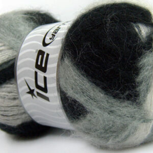 4x100gr Bermuda Mohair Black, Grey, White