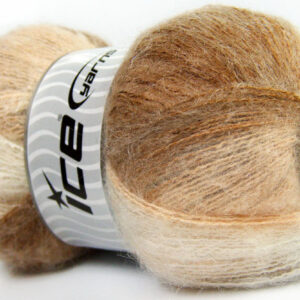 4x100gr Bermuda Mohair Camel, Cream, White