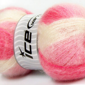 4x100gr Bermuda Mohair Pink Shades, White