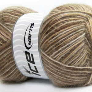 4x100gr Angora Supreme Color Camel, White