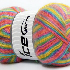 4x100gr Angora Supreme Color Yellow, Turquoise, Pink, Lilac, Salmon