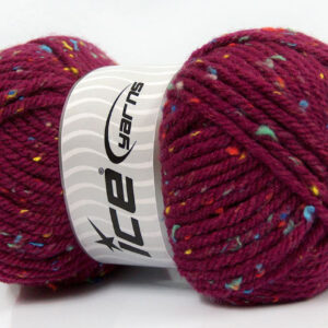 4x100gr Wool Tweed Superbulky Burgundy