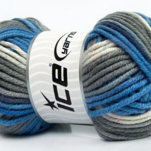 4x100gr AntiPilling Color Bulky Blue, Grey, White, Purple