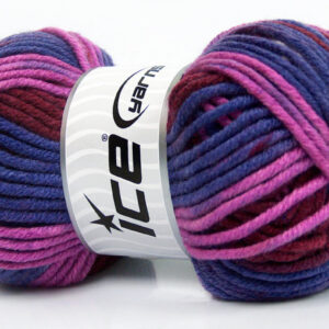 4x100gr AntiPilling Color Bulky Burgundy, Purple, Lavender, White