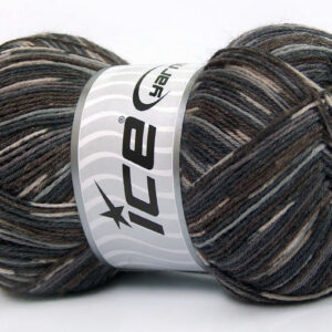 4x100gr Bamboo Sock Brown Shades, Grey Shades