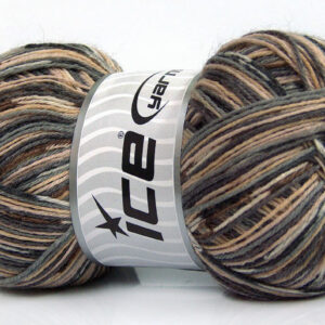 4x100gr Bamboo Sock Brown, Grey, Camel
