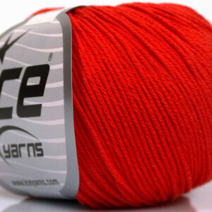 4x50gr Organic Baby Cotton Red