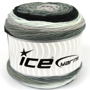 2x200gr Cakes Aran Black, Grey, White