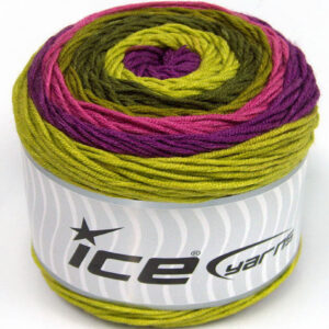 2x200gr Cakes Aran Green Shades, Purple, Orchid