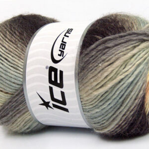 4x100gr Lana Bella Brown, Grey Shades, Cream