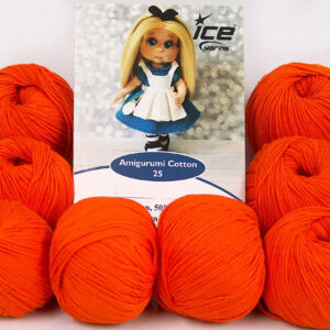 8x25gr Amigurumi Cotton 25 Light Orange