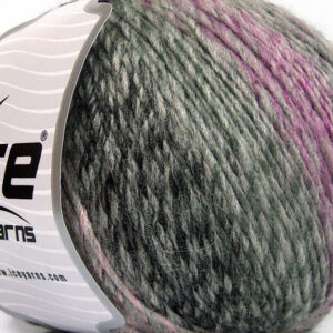 4x100gr Roseto Worsted Grey Shades, Lilac Shades