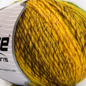 4x100gr Roseto Worsted Yellow, Gold, Brown, Green