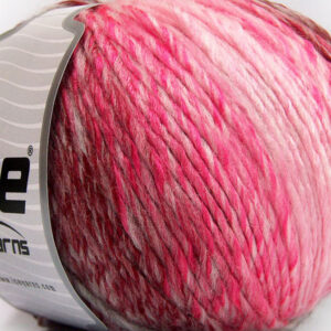 4x100gr Roseto Worsted Pink Shades, Burgundy, Light Grey