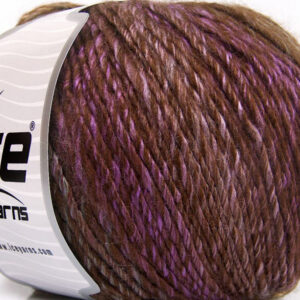 4x100gr Roseto Worsted Brown Shades, Lilac