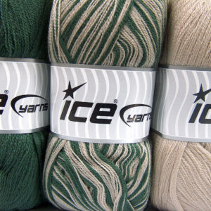 3x100gr Baby Ombre Green, Beige