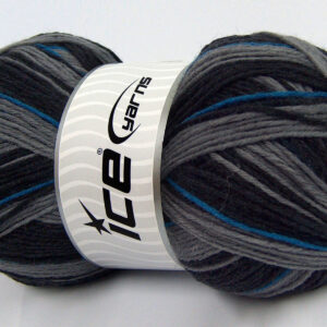 2x150gr Glamor Sock Black, Grey, Blue
