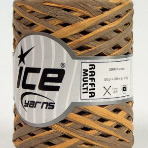 2x100gr Raffia Multi Brown Shades