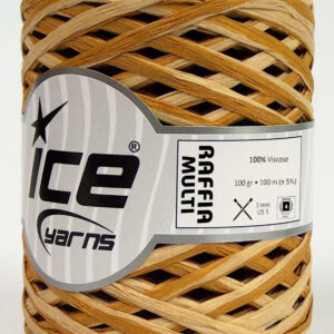 2x100gr Raffia Multi Brown Shades