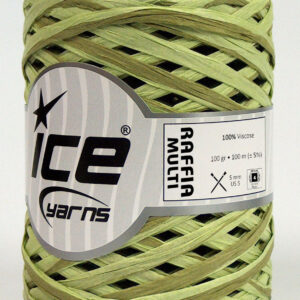 2x100gr Raffia Multi Green Shades