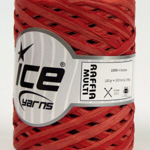 2x100gr Raffia Multi Red Shades