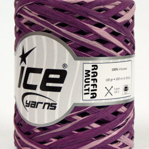 2x100gr Raffia Multi Purple, Light Lilac