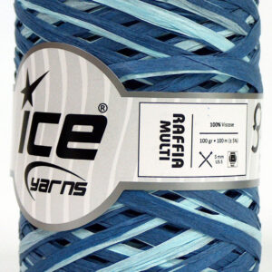 2x100gr Raffia Multi Blue Shades