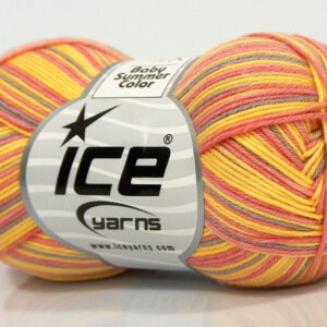 6x50gr Baby Summer Color Pink, Light Lilac, Yellow