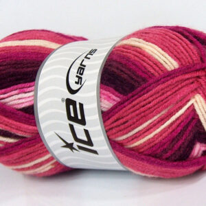 4x100gr Nice Baby Pink Shades, Burgundy, Cream