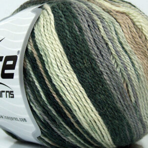 4x100gr Alpaca Light Magic Light Lilac, Cream, Black