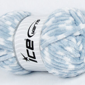 4x100gr Chenille Baby Colors Light Blue, White
