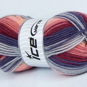 4x100gr Nice Baby Salmon, Camel, Purple, Light Grey, Burgundy