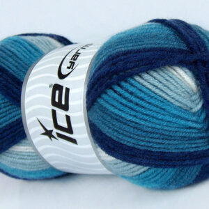 4x100gr Nice Baby Blue Shades, White