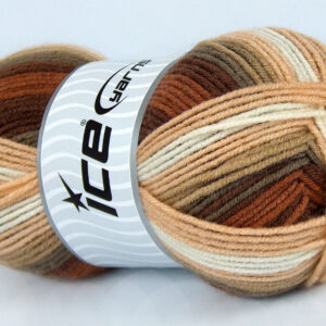 4x100gr Nice Baby Brown Shades, White
