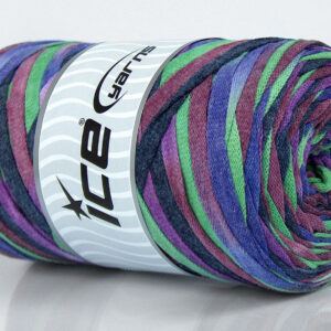 1x250gr VisCot Ribbon Color Purple, Maroon, Grey, Green