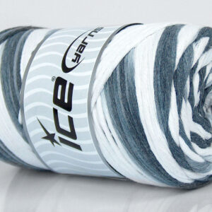 1x250gr Natural Cotton Color 3mm Grey Shades, White