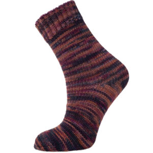 2x100gr Hand Dyed Sock Merino Orange, Maroon, Fuchsia, Teal