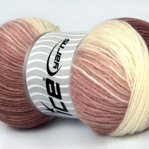 4x100gr Angora Batik Orchid Shades, Ecru