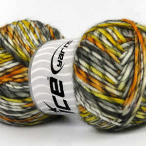 4x100gr Armonia Lana Gold, Yellow, Black, Grey, White